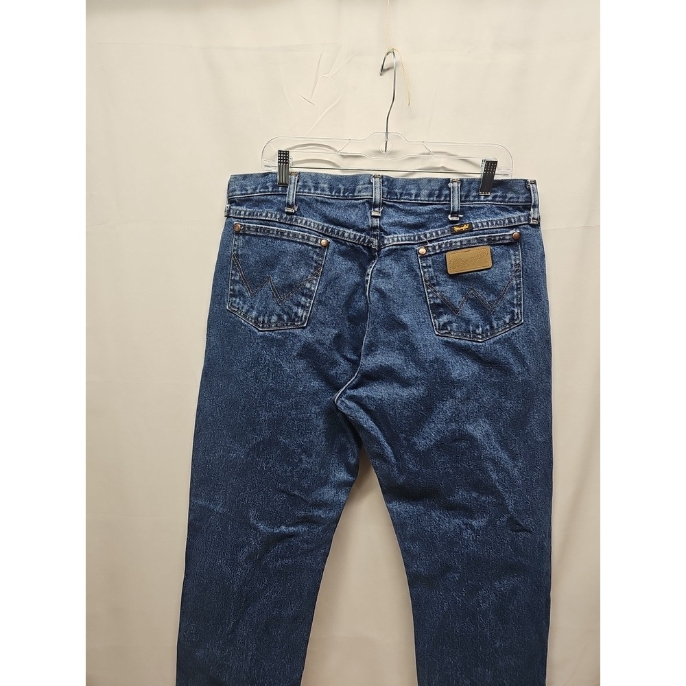 Wrangler Men Blue Cowboy Cut Original Fit Jeans Stonewashed 1013mwzgk Size 36x30 - Picture 11 of 16